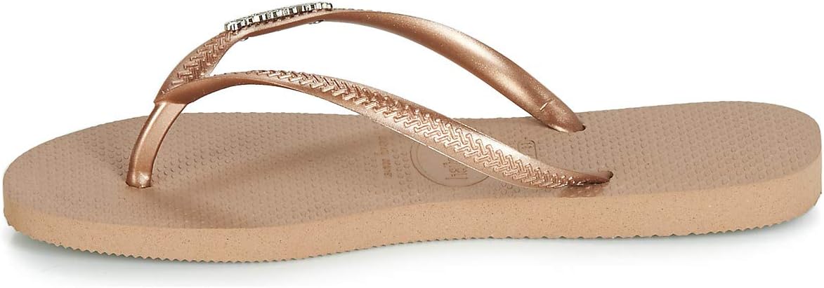 Thumbnail 4 de Havaianas Slim Logo Metallic Femme – Tongs évasées en caoutchouc, look métallisé