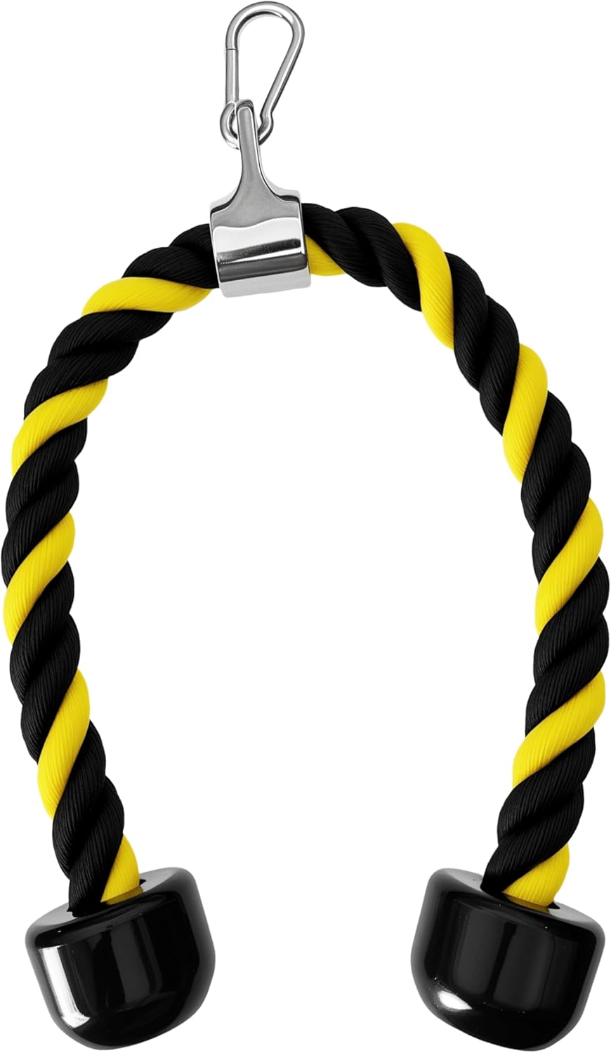 Thumbnail 1 de qibylift gedrehtes Nylon-Trizepsseil für den Kabelzug mit rutschfesten Griffen