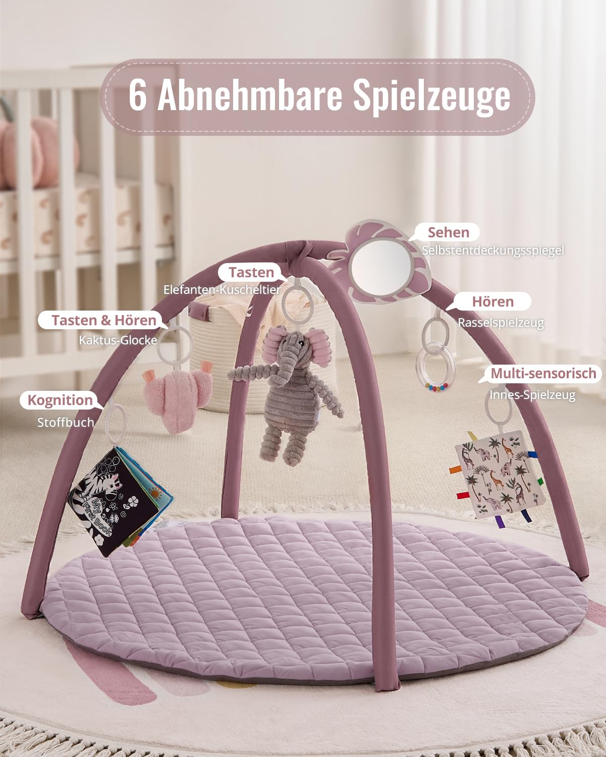 Thumbnail 2 de Blissful Diary Spielbogen Baby 85×85 cm