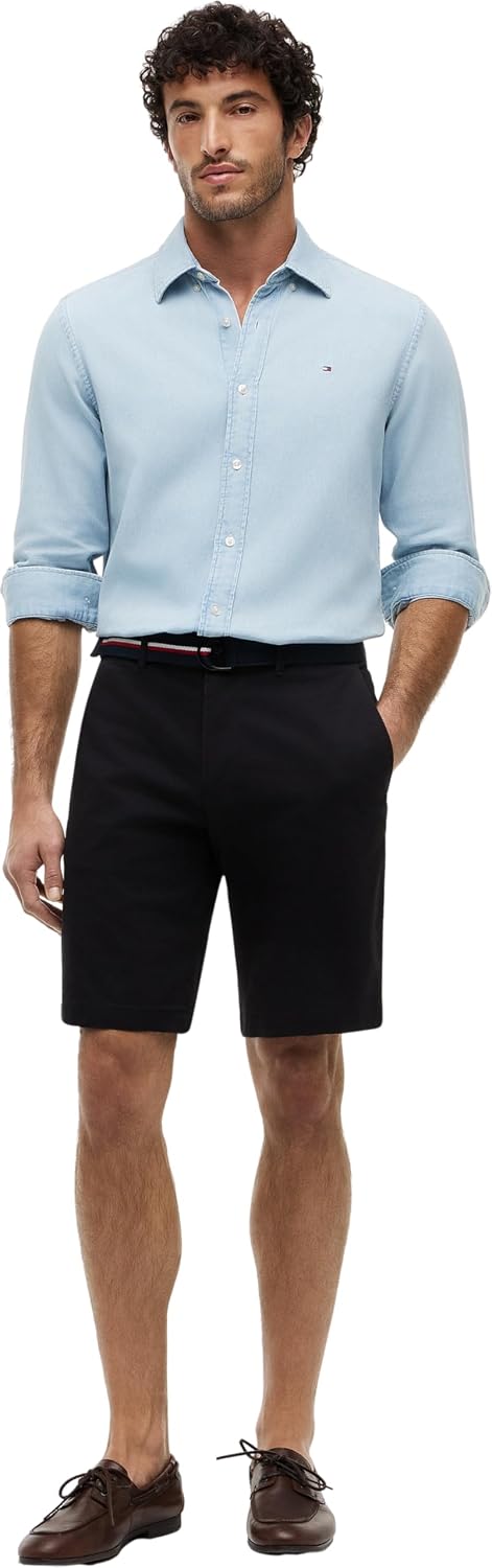 Detalle 2 de Tommy Hilfiger Denton Shorts 9.5" Twill mit Gürtel – Mw0mw42349