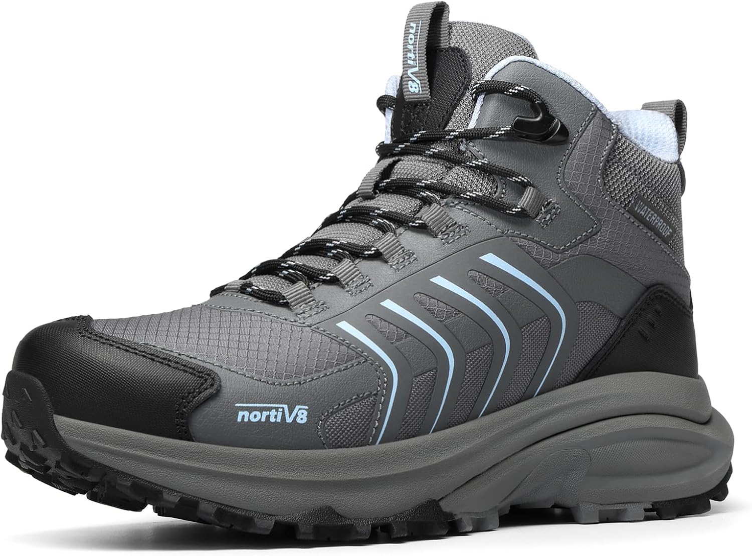 Detalle de NORTIV 8 Wanderschuhe Damen – Wasserdicht, Leicht und Vielseitig für Outdoor-Touren