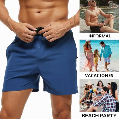 Thumbnail 5 de Aisprts Bañador Hombre con Bolsillos y Cremallera – Shorts de Playa de Secado Rápido