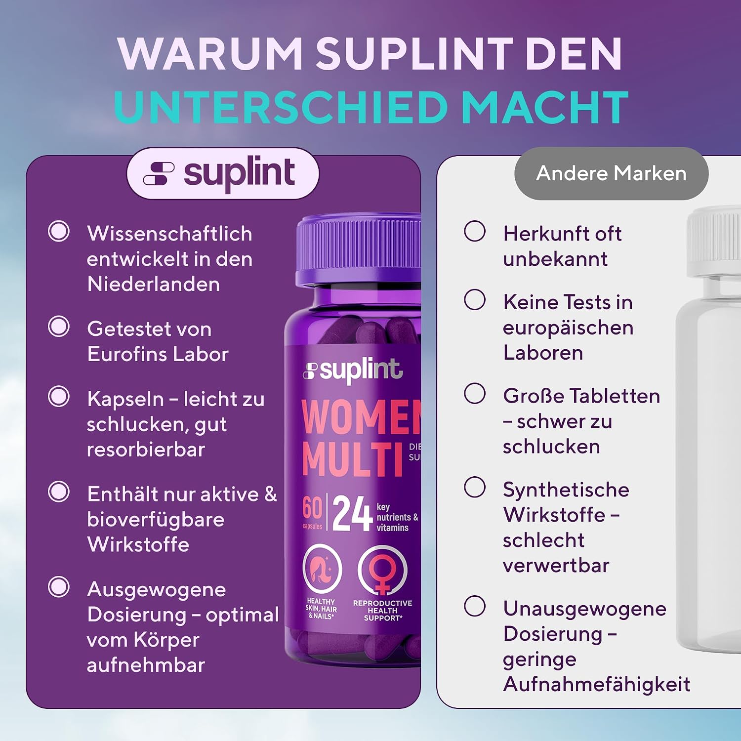 Thumbnail 6 de SUPLINT Multivitamin Kapseln für Frauen 60