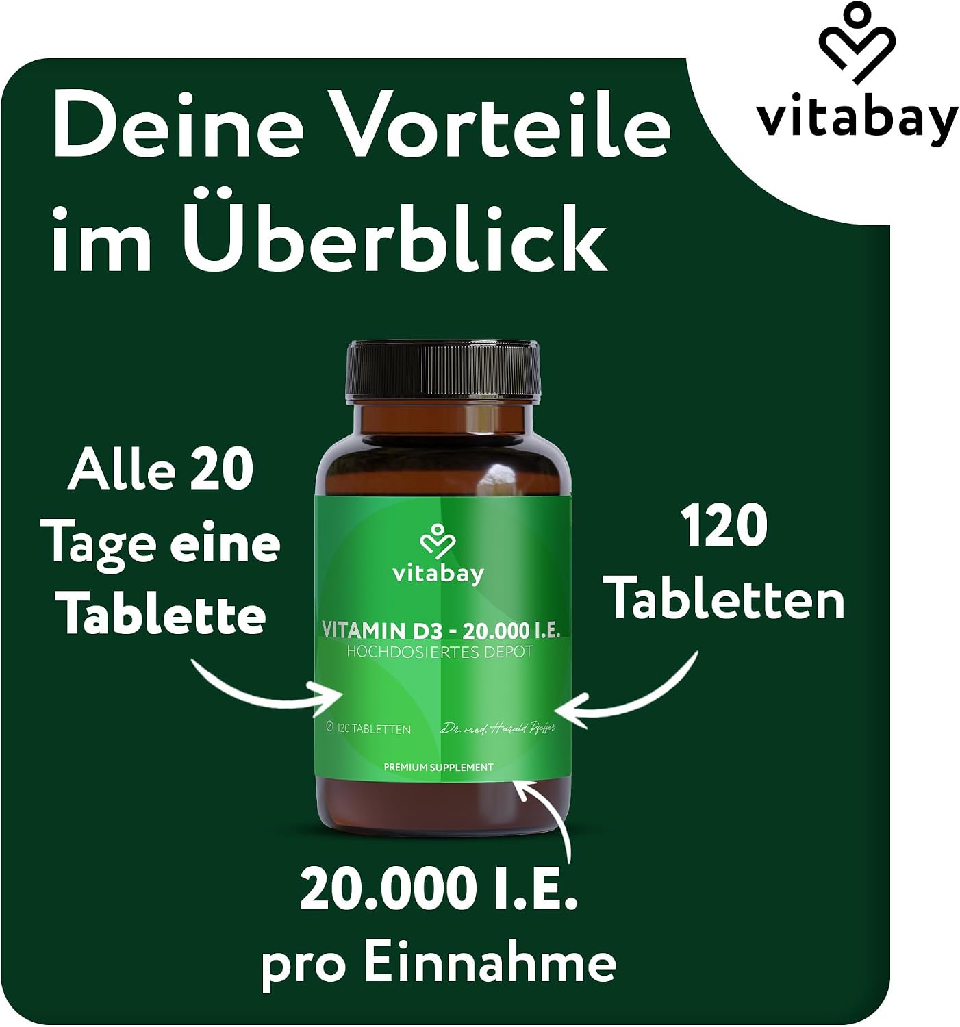 Thumbnail 5 de Vitabay Vitamin D3 Depot 20.000 I.E.