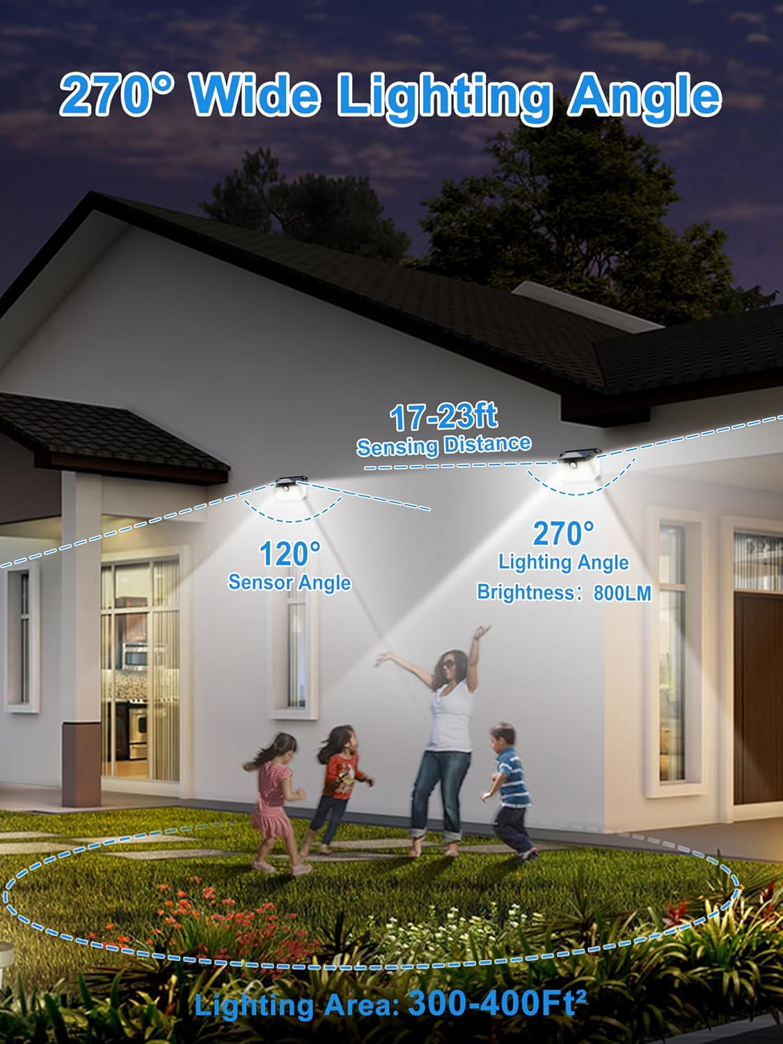 Thumbnail 4 de LANSOW Luz Solar Exterior 188 LED 800LM