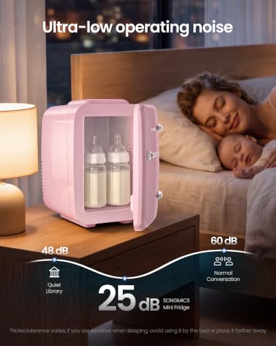 Thumbnail 6 de SONGMICS Mini Fridge 4L/6 Can: Portable, Quiet, and Versatile for Everyday Cooling and Warming