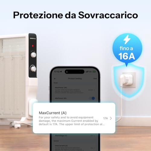 Detalle de SONOFF S61s Presa Intelligente 16A/3840W – Controllo Remoto, Timer e Monitoraggio Energetico