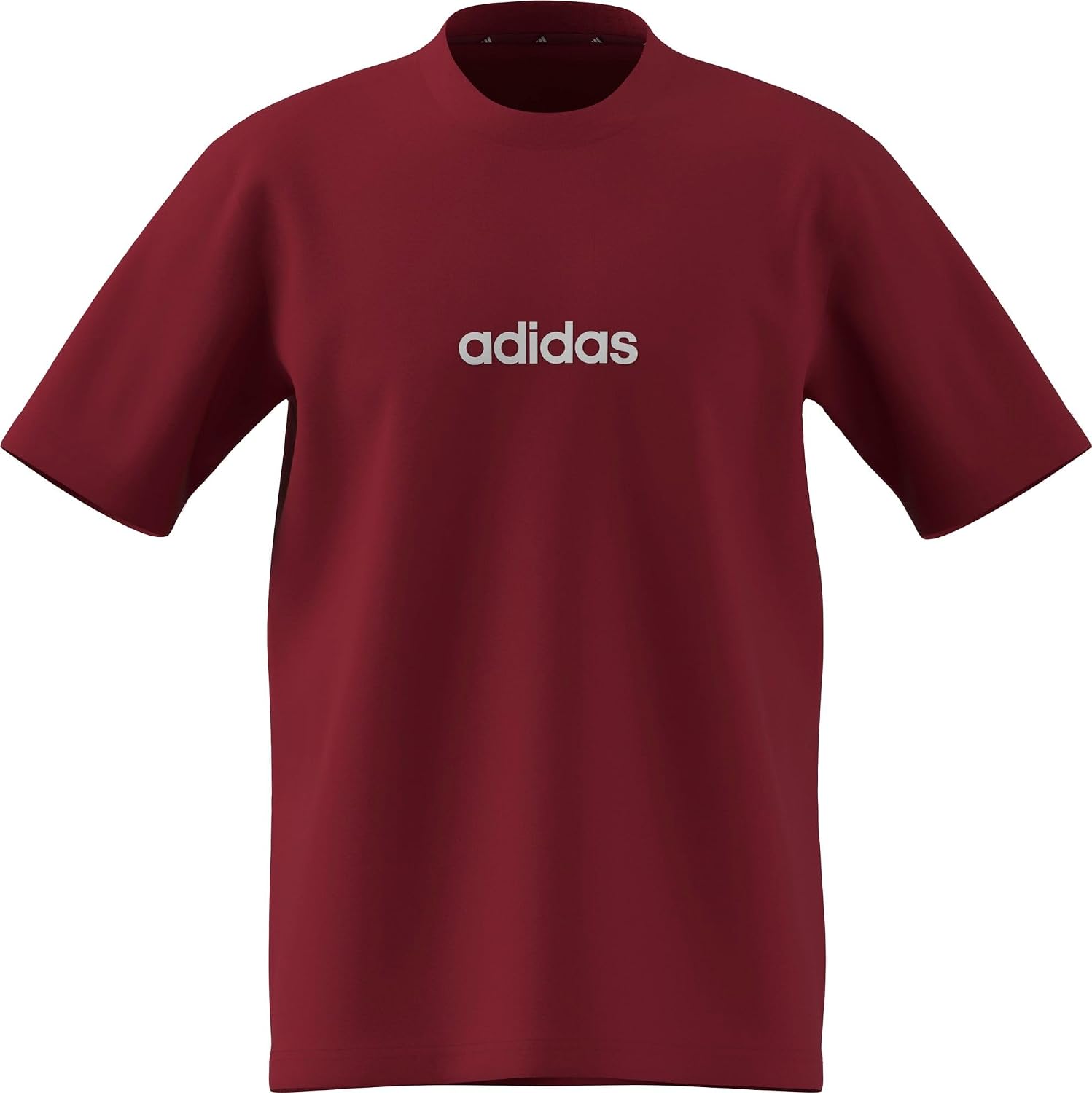 Detalle 2 de Adidas Uomo Essentials Linear Single Jersey Shirt – bianco/nero, taglia L
