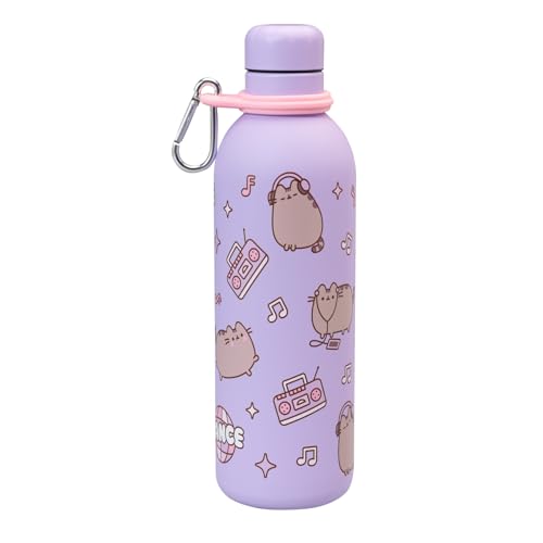 Detalle de Grupo Erik Botella agua niña Pusheen Kawaii – Botella isotérmica de acero inoxidable 500 ml
