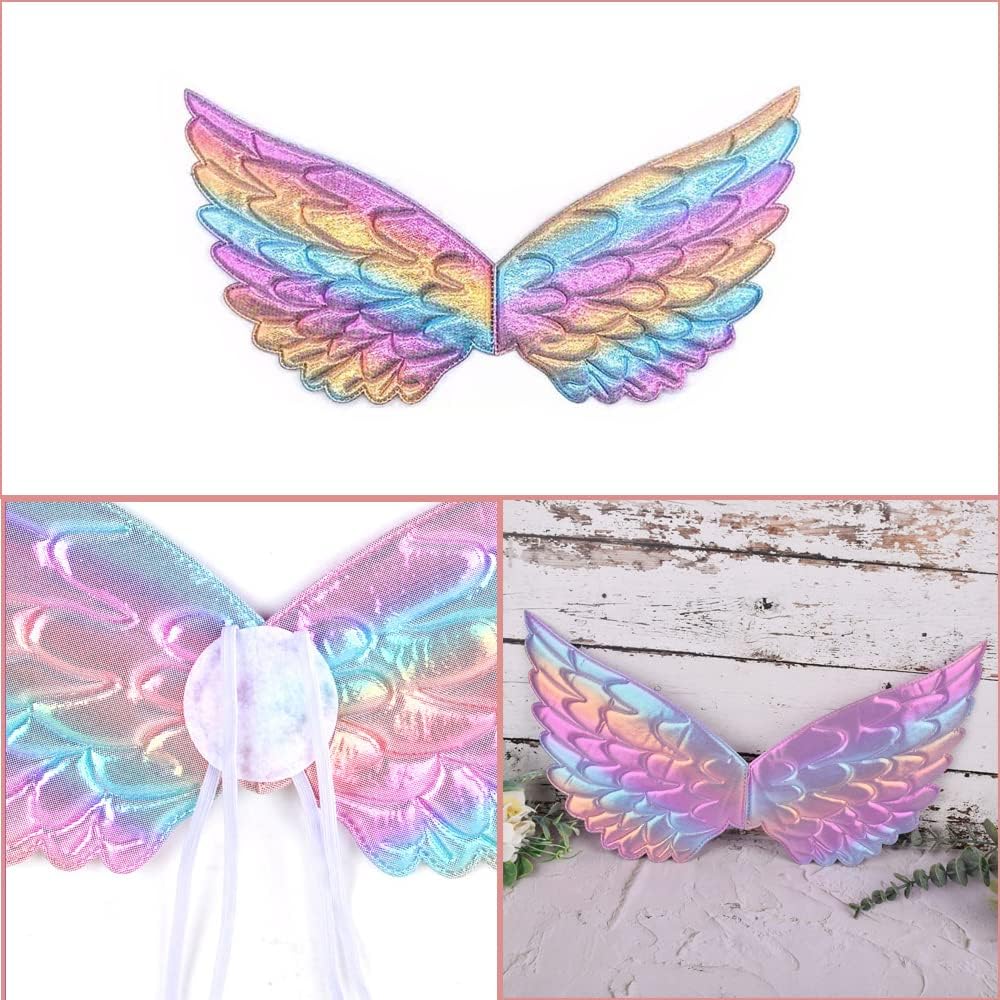 Thumbnail 6 de ZJstyle Kids Fairy Princess Costume Set: Wings, Tutu Skirt, Wand and Headband for 3–8 Years