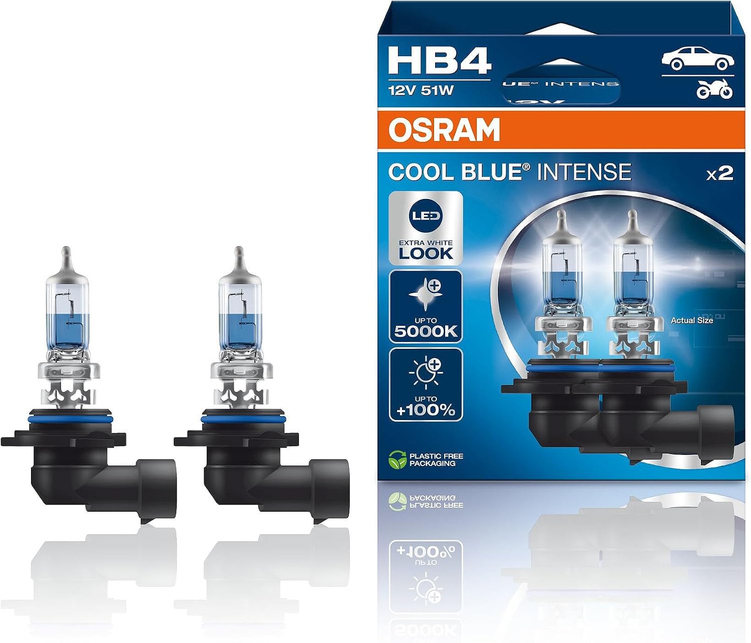Thumbnail 2 de Osram Cool Blue Intense NextGen Ampoules Halogène HB4 (9006) – 12V/51W, set de 2