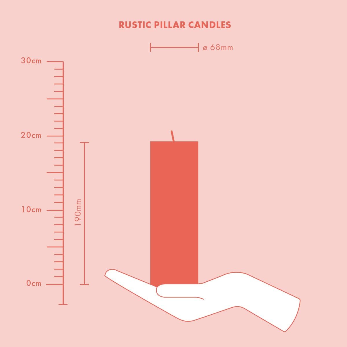 Thumbnail 6 de Bolsius Rustik Stumpenkerzen 19×7 cm, 4er-Pack 🕯
