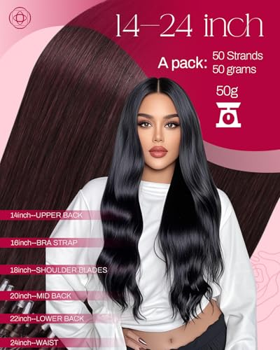 Detalle de Moresoo extension froid cheveux naturel 50 mèches ⚙