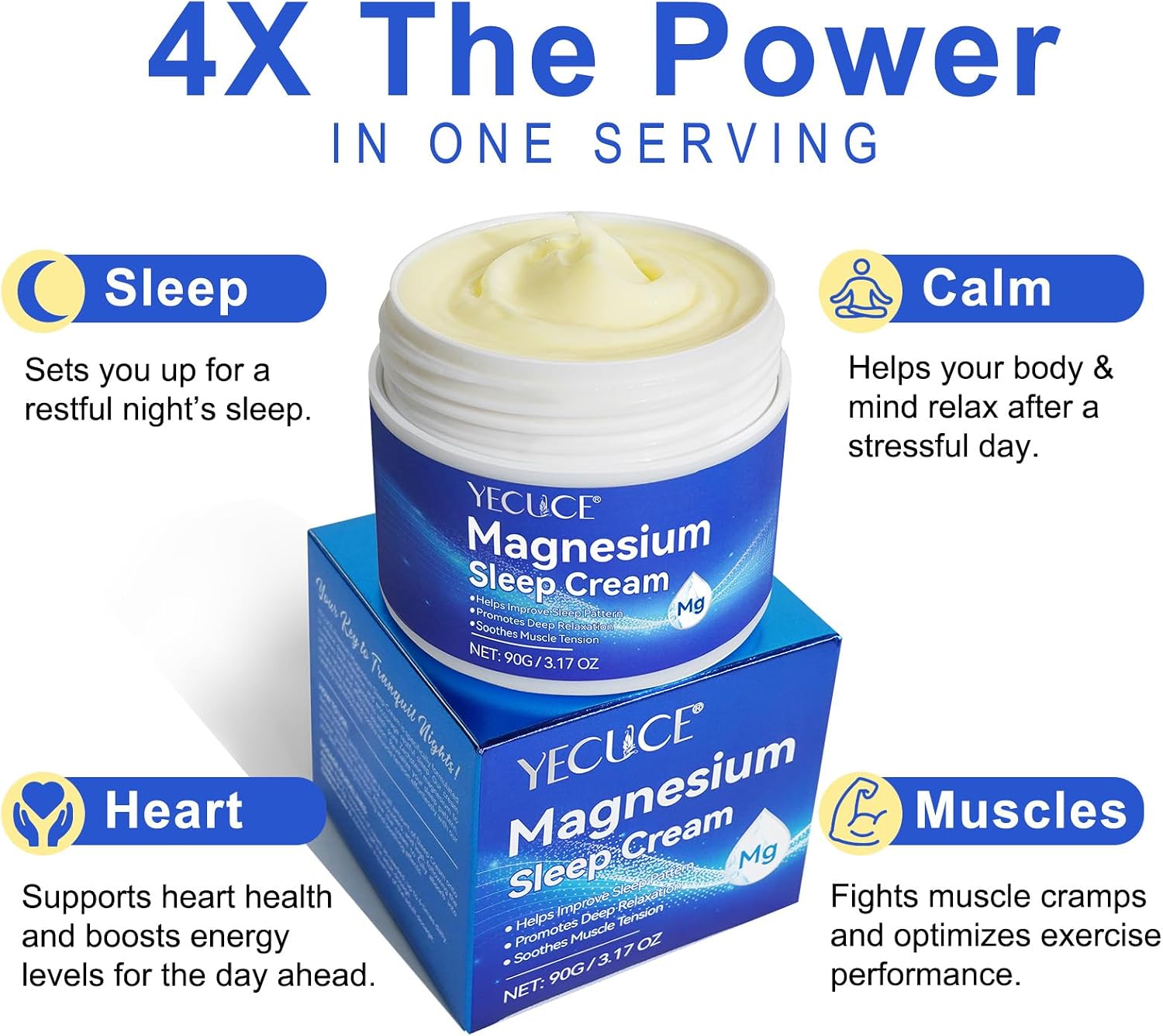 Detalle de MYOWNER MC-02 Magnesium Creme, magnesiumkräm med magnesiumklorid och lavendel
