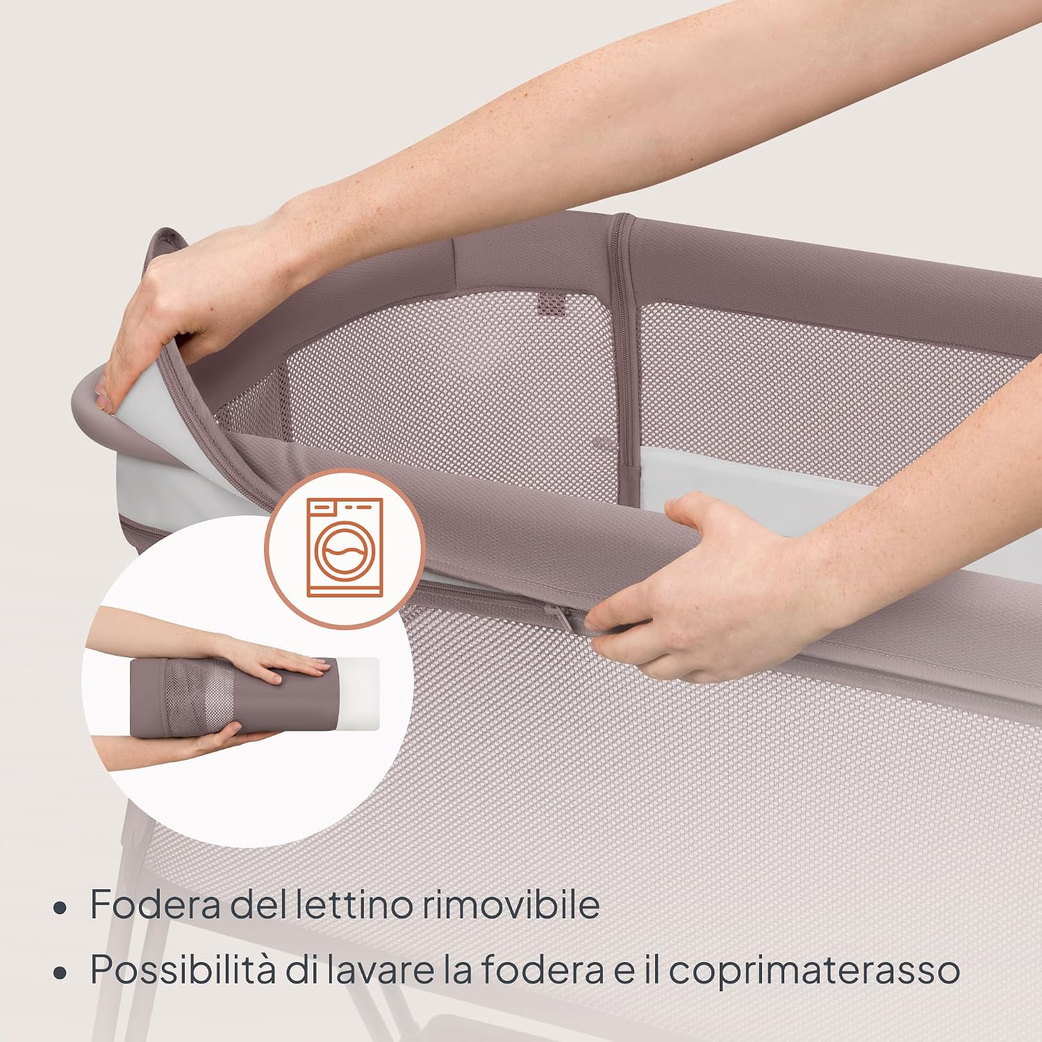 Thumbnail 3 de lionelo LUNA: Lettino portatile con materasso per co-sleeping, da neonato a 9 kg