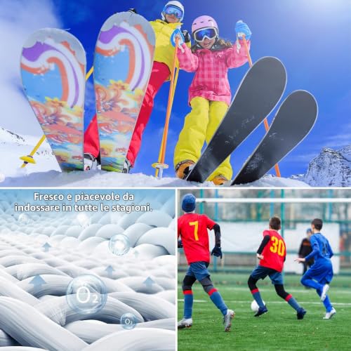 Thumbnail 2 de Fengzio Intimo termico bambino Calcio, maglia e pantaloni in pile