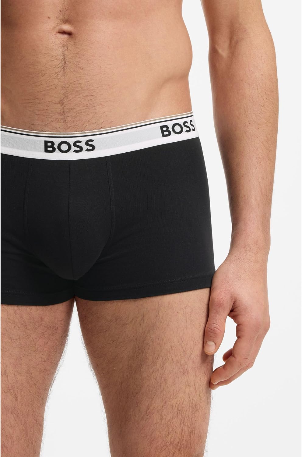 Detalle de BOSS Trunk 3P Power Caleçon Boxeur pour Homme – Qualité et confort assumés