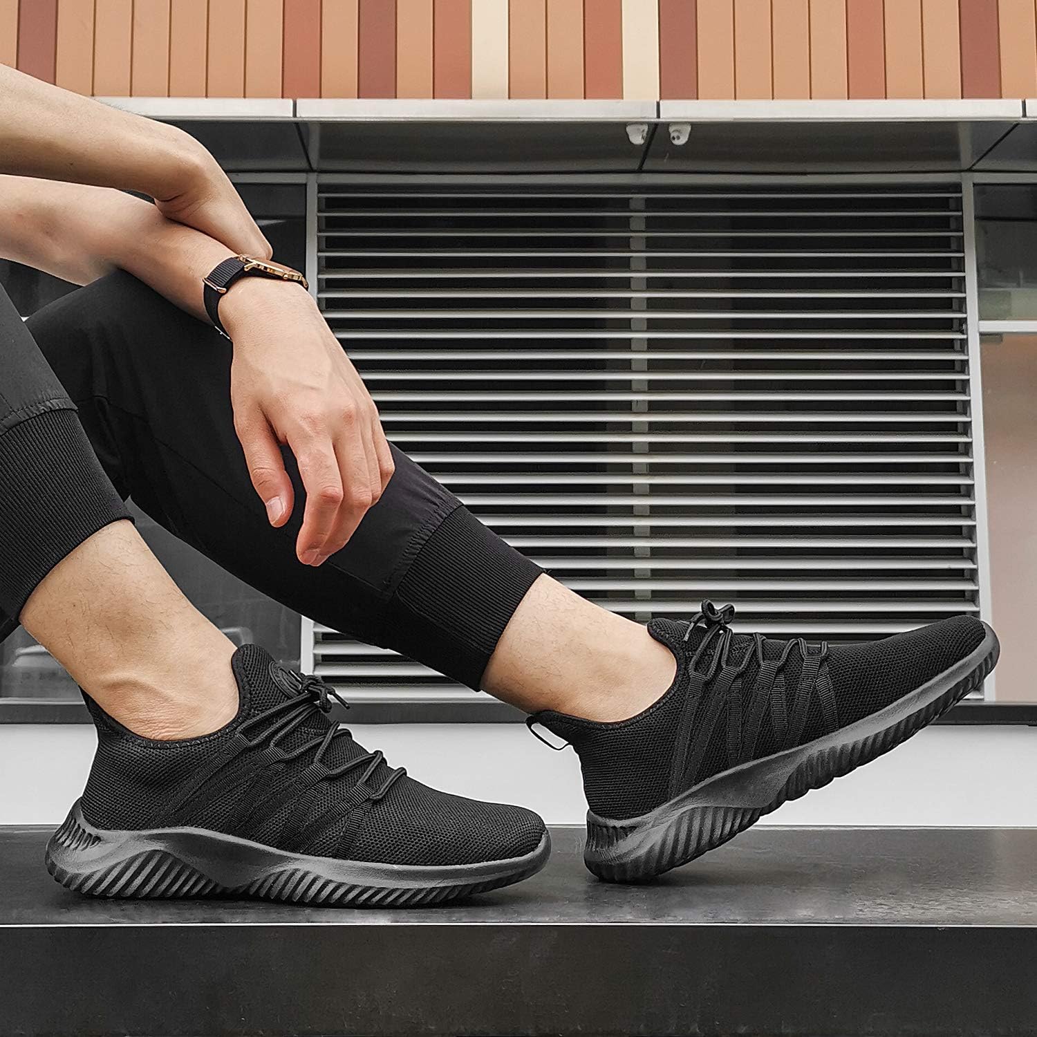 Thumbnail 1 de Feethit Men’s Slip-On Running Shoes with Breathable Mesh Upper & Non-Slip EVA Outsole