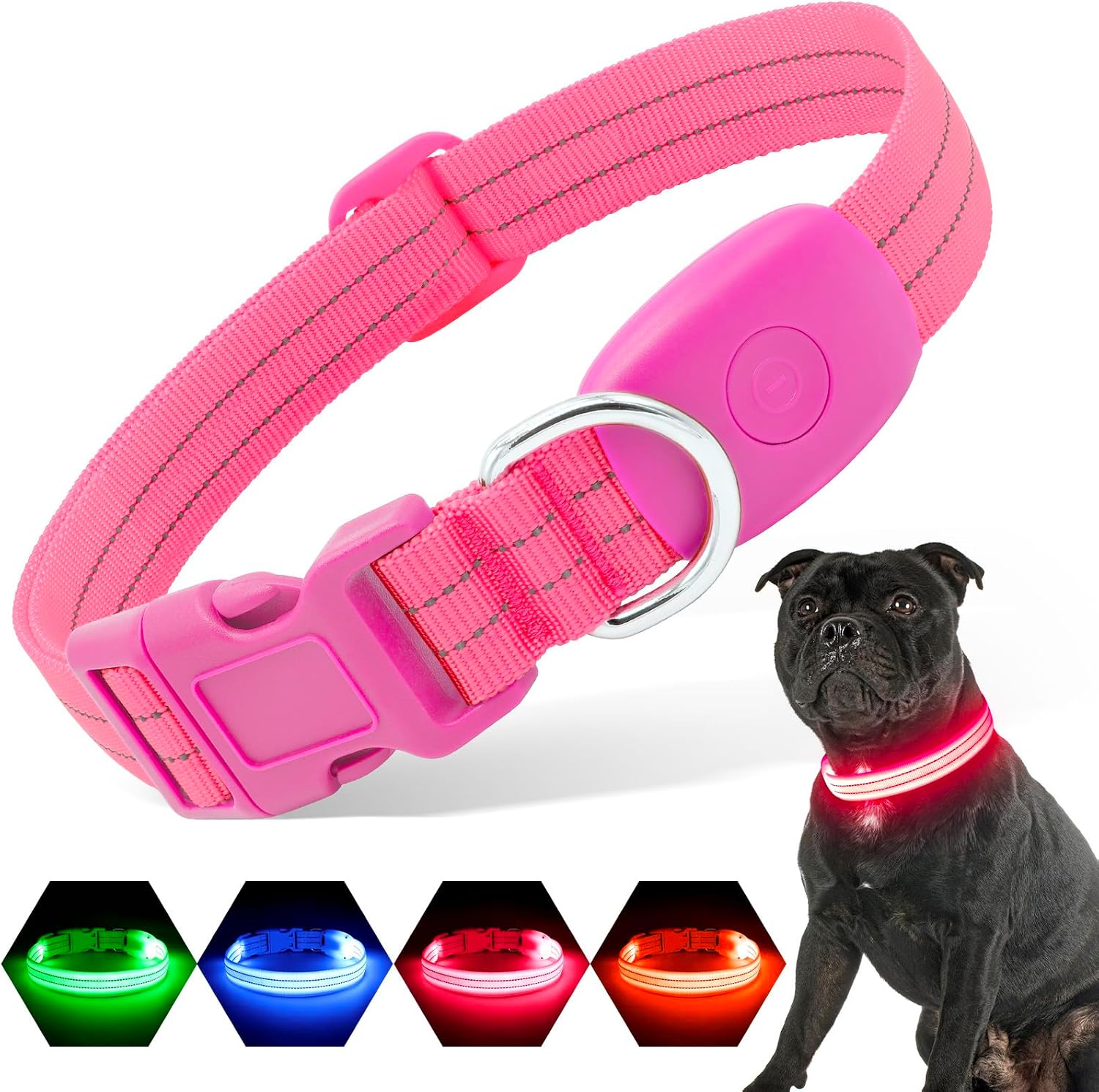 Thumbnail 6 de PZRLit LED Hundehalsband – Leuchthalsband Hund Verstellbar, Reflektierendes & Wasserdichtes Hundehalsband, USB Aufladbares Sicherheitshalsband für Kleine Mittel Große Hunde, Halsbänder
PZRLit LED Hundehalsband – Leuchthalsband Hund V…