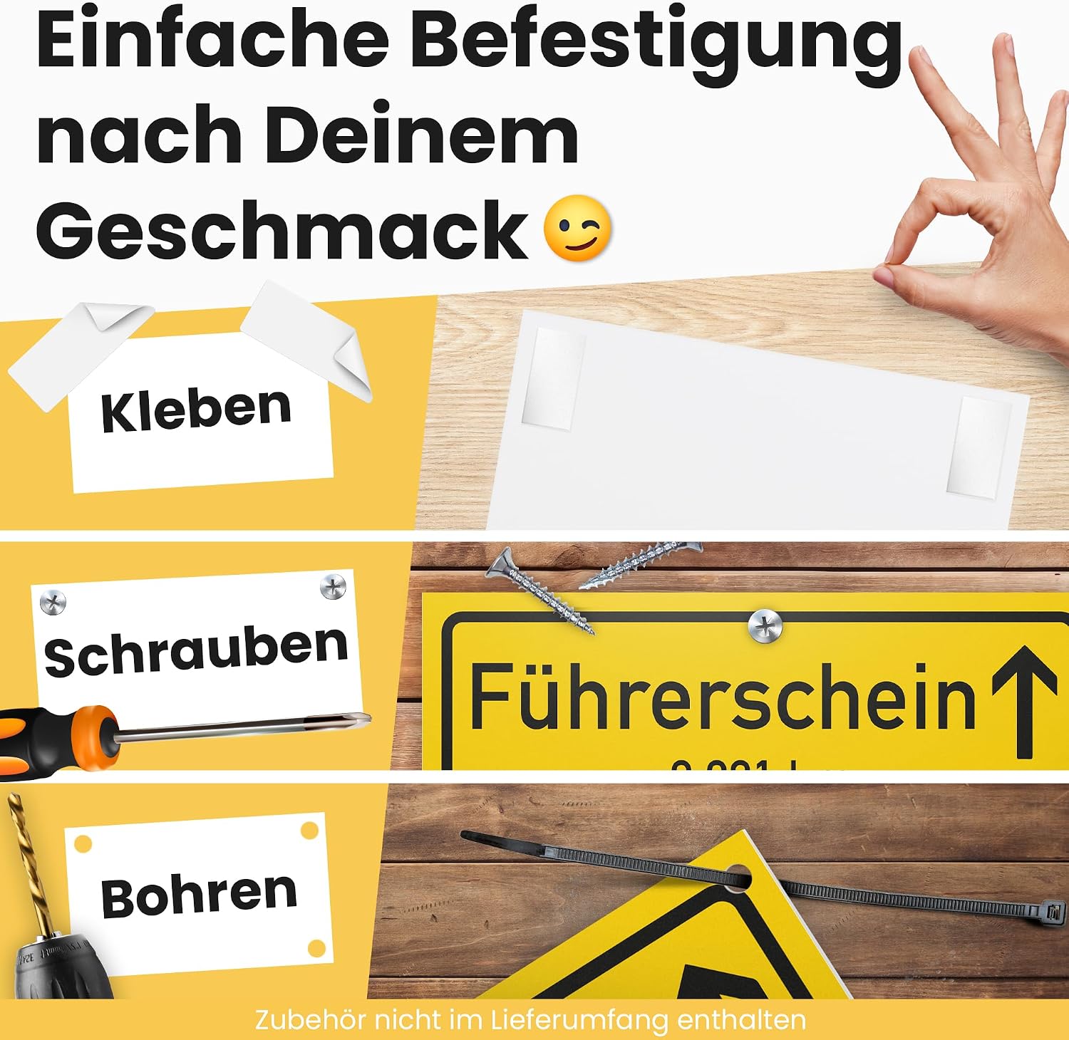 Thumbnail 5 de DankeDir! Führerschein Schild 30 x 20 cm