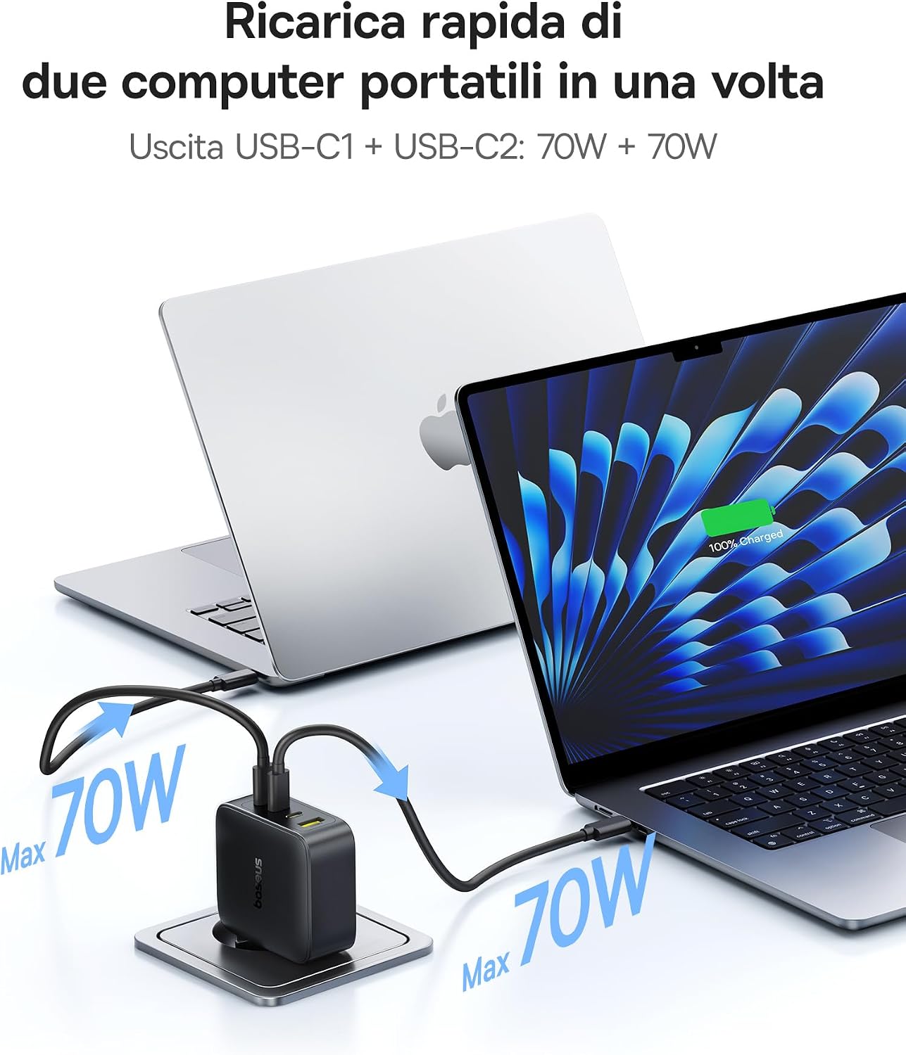 Thumbnail 2 de Baseus Enerfill Caricatore USB C 140W 4 Porte
