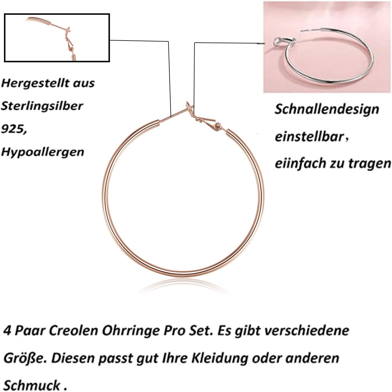 Thumbnail 6 de Creolen Silber 925 Groß
