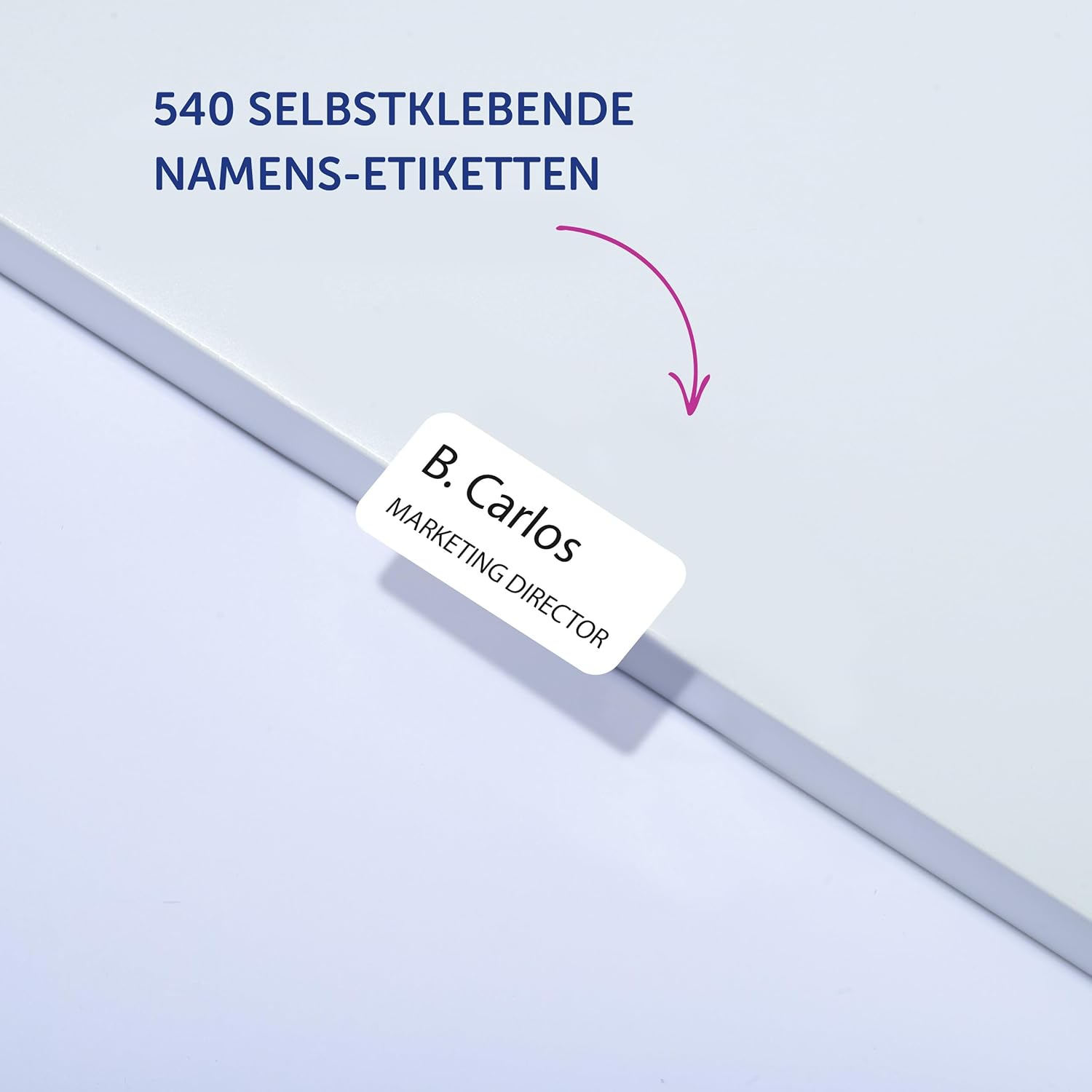 Detalle de AVERY Zweckform L4784-20 Namensetiketten – 540 ablösbare Textiletiketten auf A4, 63,5 x 29,6 mm, für Laserdrucker