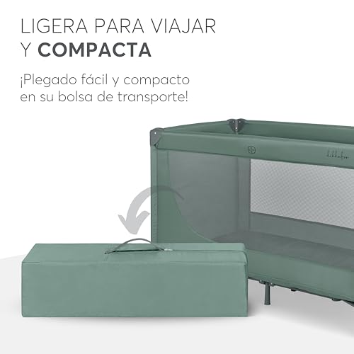 Thumbnail 6 de kikka boo KikkaBoo Cuna de Viaje SO Gifted 2026 (120x60 cm), parque plegable con bolsa y ventanas de malla