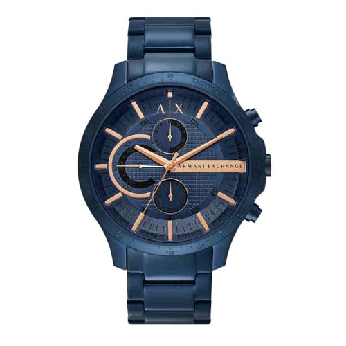 Detalle de Armani Exchange AX2430: Reloj de hombre con esfera azul y acabado en acero