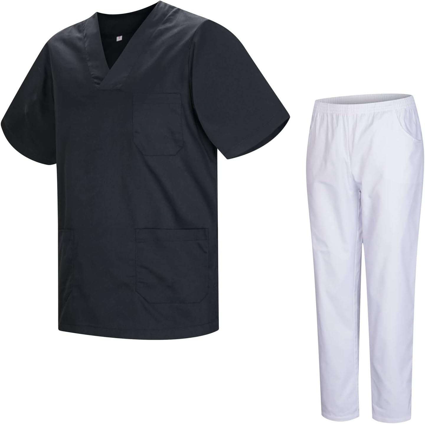 MISEMIYA Uniforme Sanitario Unisex con Pantalón Blanco (XXL) – Modelo 817-8312-BLANCO