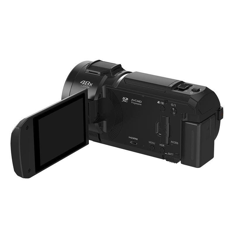Detalle de Panasonic HC-V900E-K: videocámara Full HD con 24x zoom y HYBRID O.I.S. 5 ejes