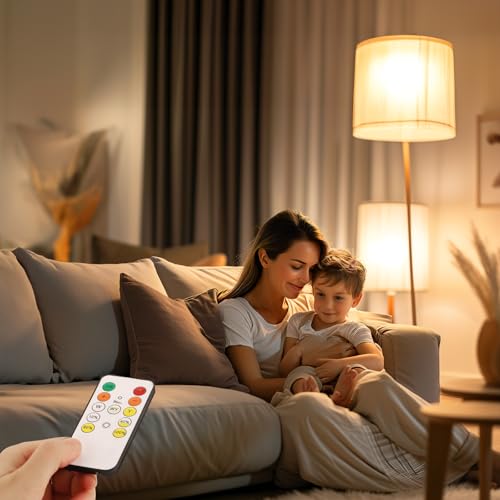 Thumbnail 7 de Kimjo bombilla recargable USB E27 con mando y 3 colores regulables (7W)