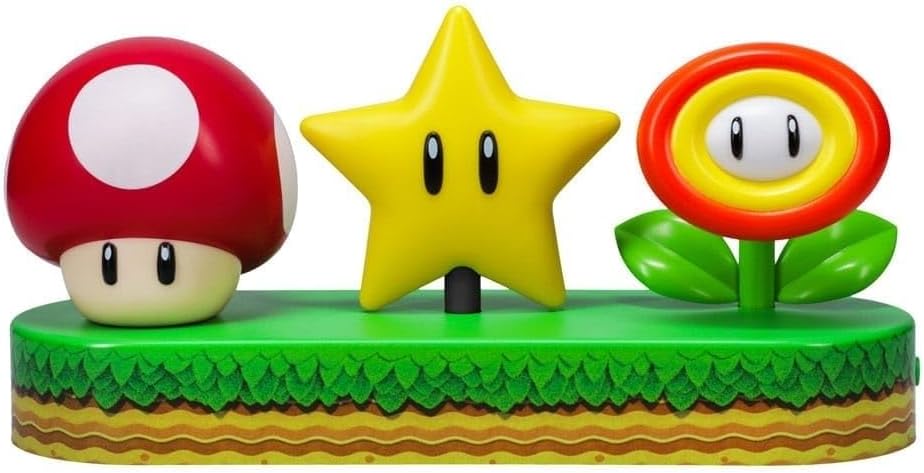 Detalle de Paladone Super Mario Icon Light – Offiziell lizenziertes Schreibtischlicht im Mario-Stil