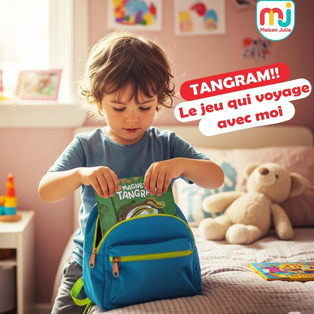 Thumbnail 6 de Maison Julia Tangram Enfant Magnétique 7 pièces 🧩