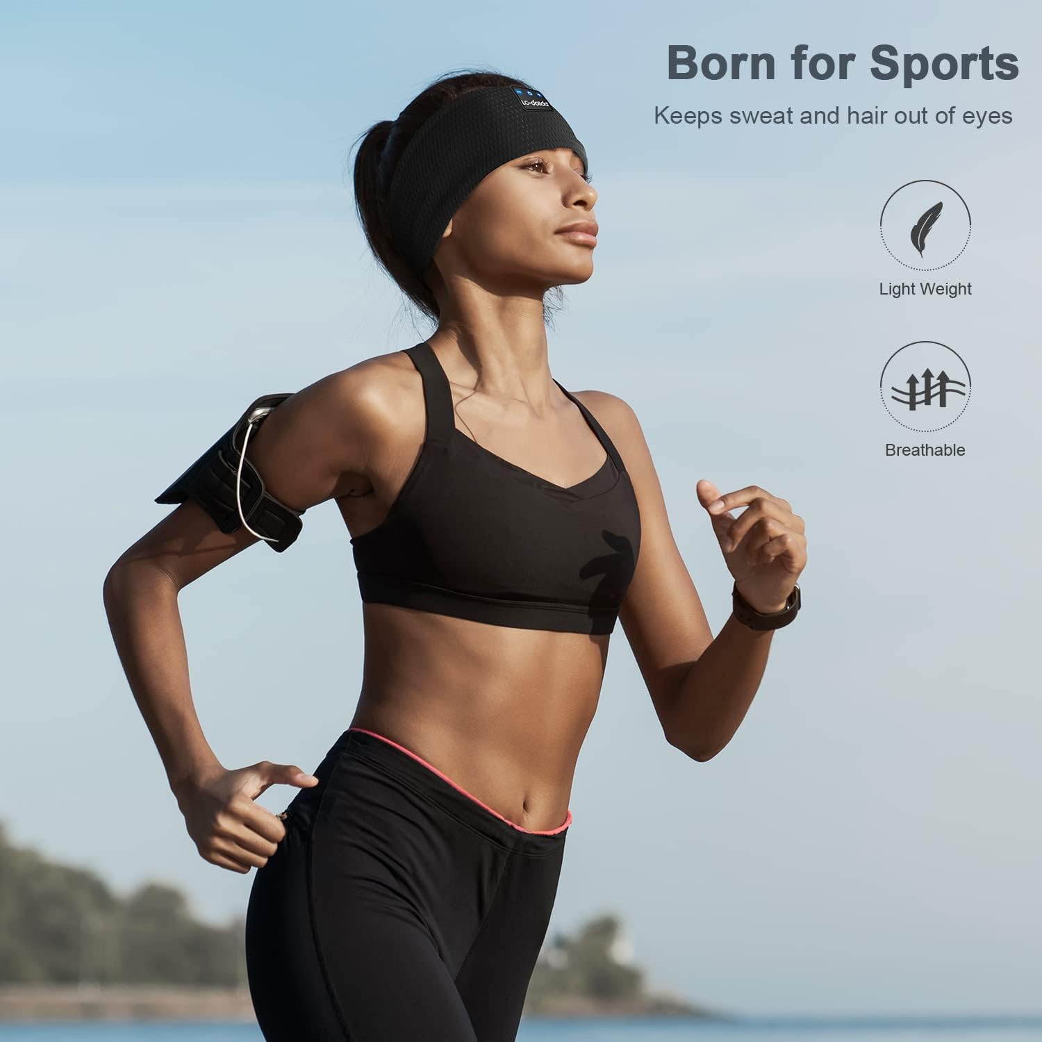 Thumbnail 4 de LC-dolida Sleep Headphones Headband (Bluetooth 5.4) — 3-in-1 sleep mask + wireless earphones with USB-C charging