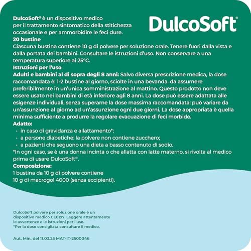 Thumbnail 6 de DulcoSoft Lassativo Macrogol 4000, 40 Bustine – Sollievo delicato per stitichezza