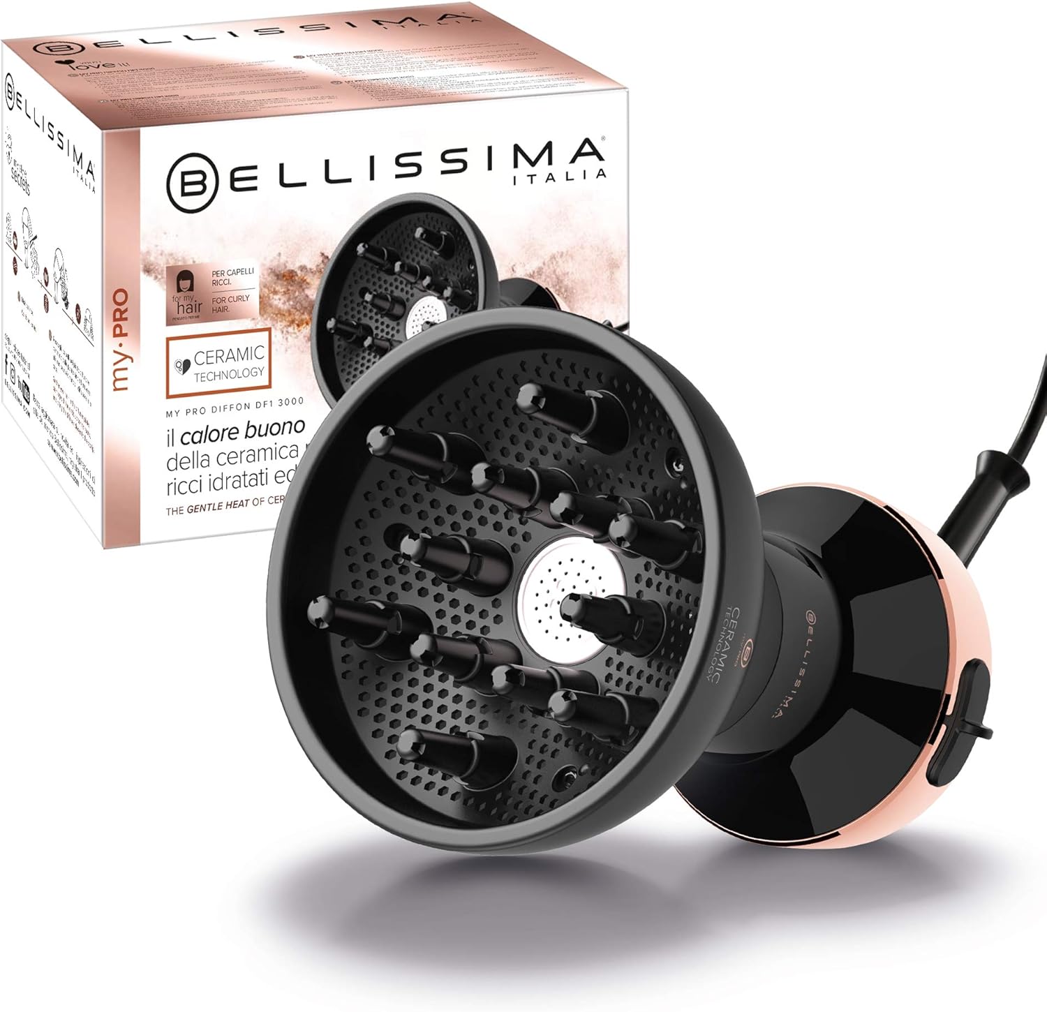 BELLISSIMA My Pro Diffon Ceramic DF1 3000 – Heißluftdiffusor für Locken mit Keramiktechnologie