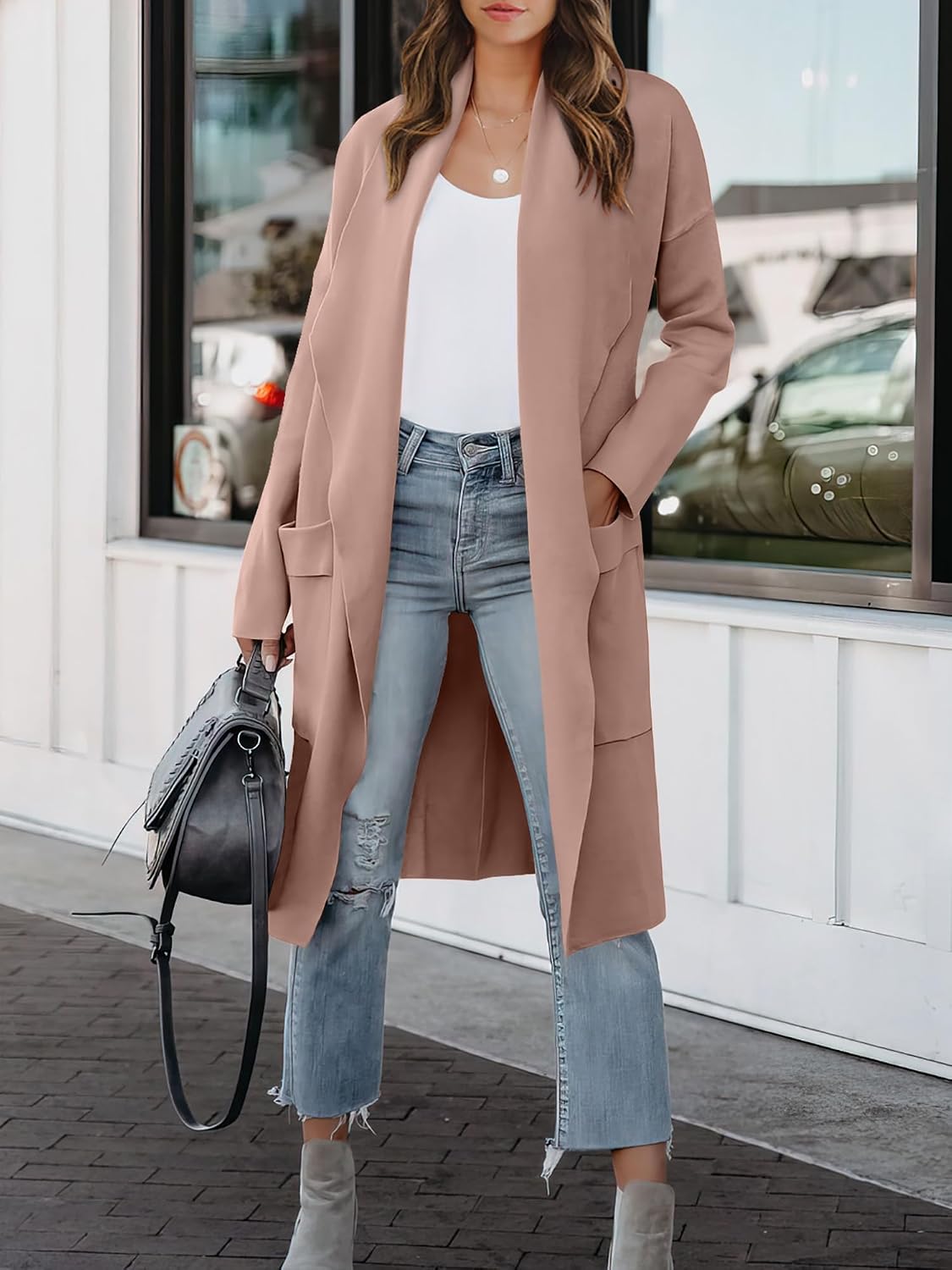 Thumbnail 5 de ANRABESS 2025 Long Cardigan Sweater