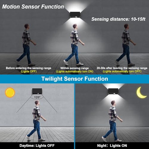 Thumbnail 2 de Kingwen 20W Aplique LED Exterior con Sensor de Movimiento