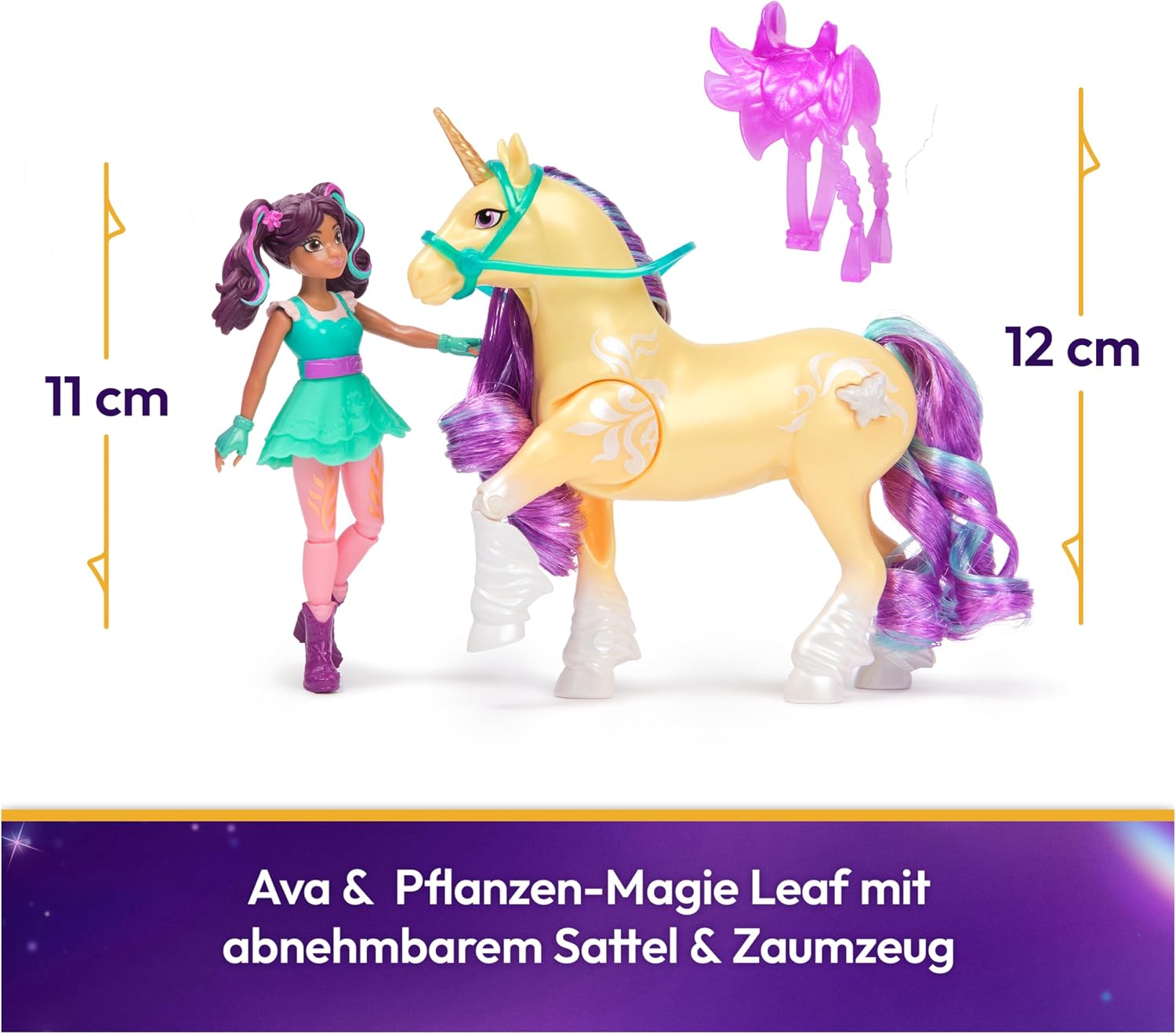 Detalle 2 de Unicorn Academy Ava und Leaf 12 cm