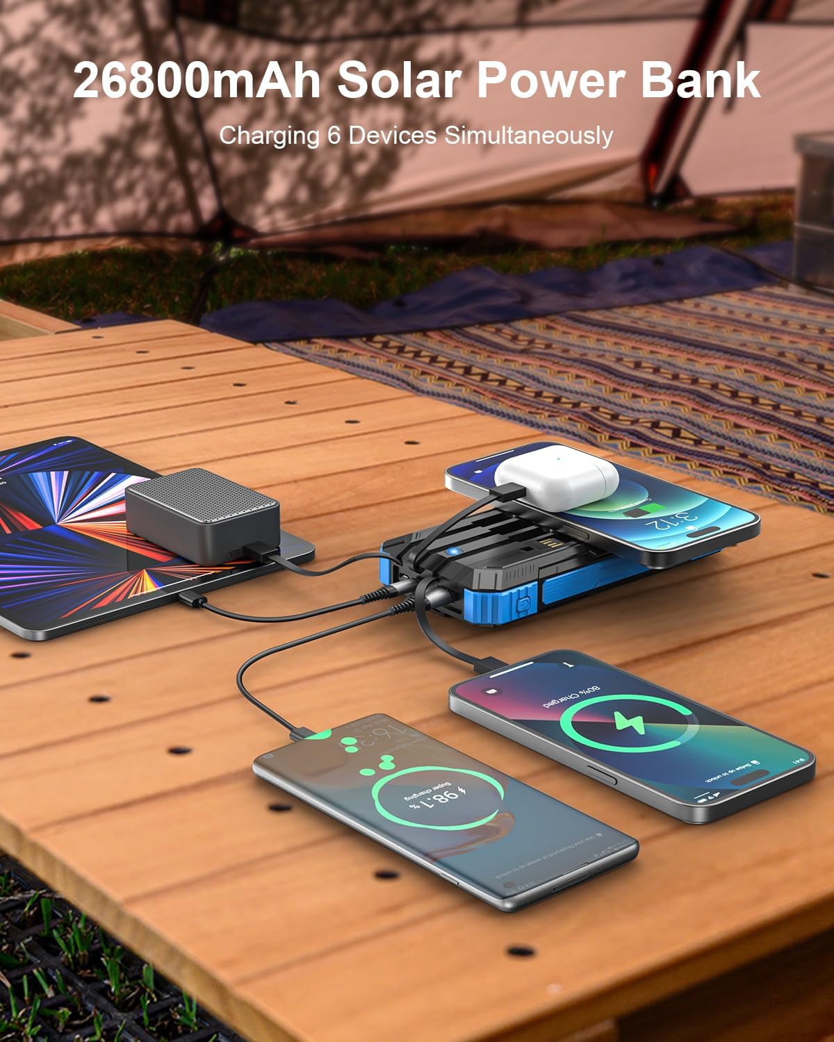 Thumbnail 1 de Hicyzoe Solar Powerbank 26800 mAh