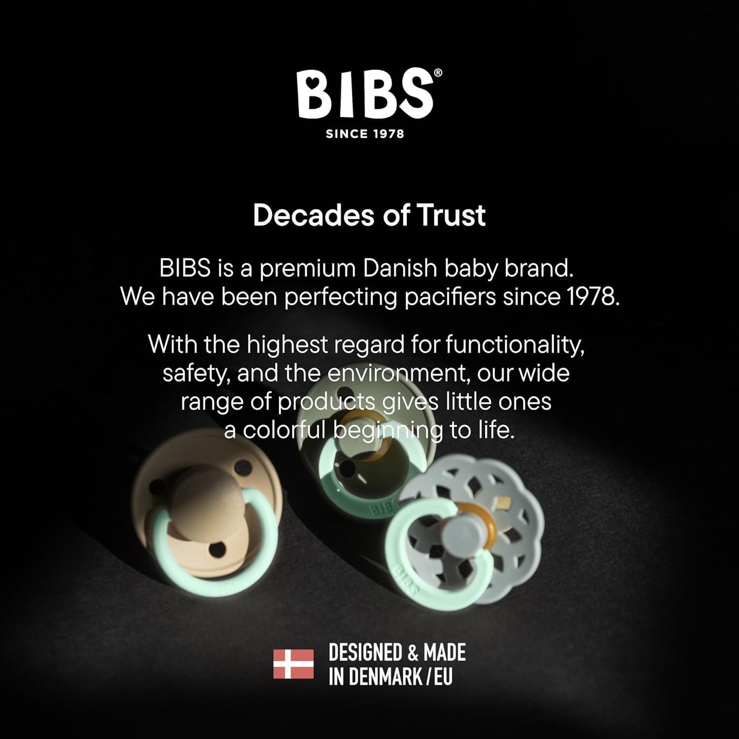Thumbnail 5 de BIBS Colour Glow Soother 2-Pack Sage Night baby pacifier