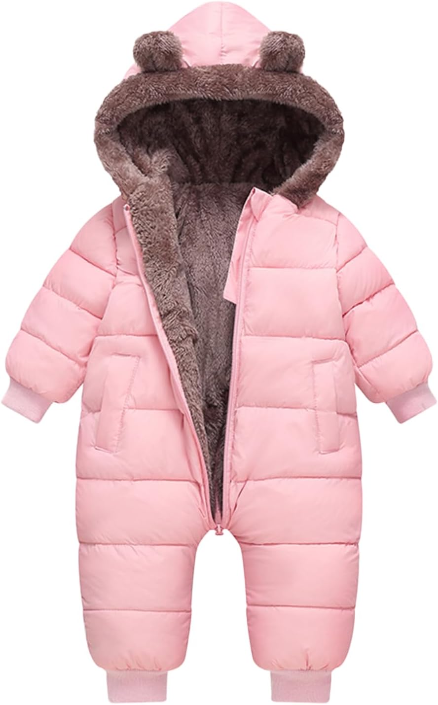 Detalle de XIFAMNIY Baby Snowsuit Fleece-Lined