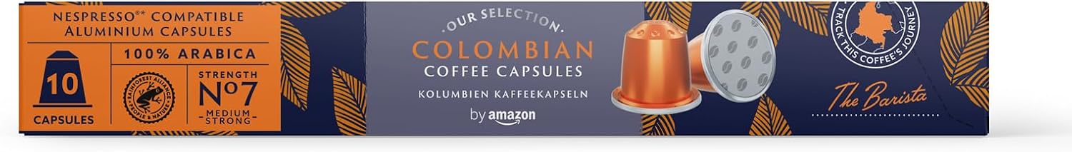 Detalle 2 de Amazon Café Colombiano Nespresso ✨ 100 Cápsulas de Aluminio