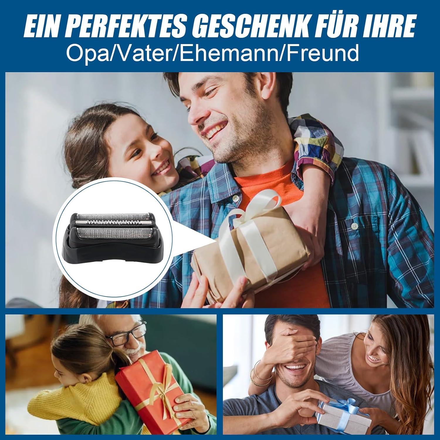 Thumbnail 6 de 2er-Pack Ersatzköpfe für Series 3 21B – Präzises Trimmen, kompatibel mit Braun S3 Serien