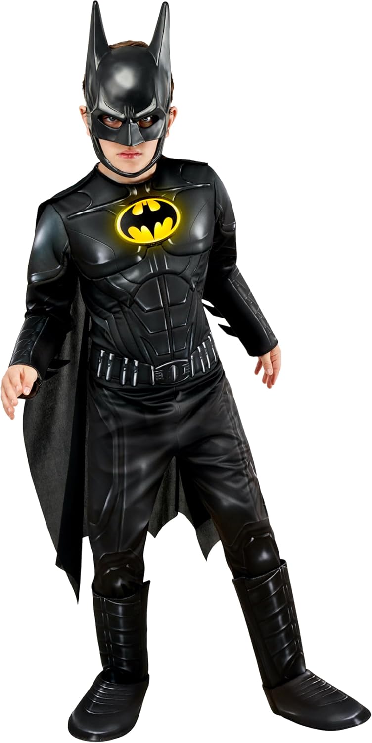 Detalle de Rubies DC The Flash Movie Batman Deluxe Costume for Kids, Large (10/12)