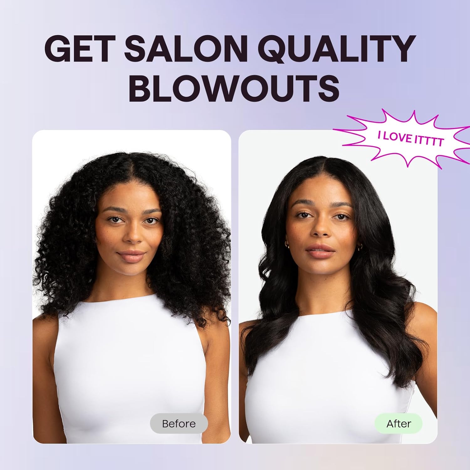 Thumbnail 1 de Wavytalk Updated Version Thermal Brush (1.5-inch) – Negative Ion Ionic Blowout Round Brush in Millennial Pink