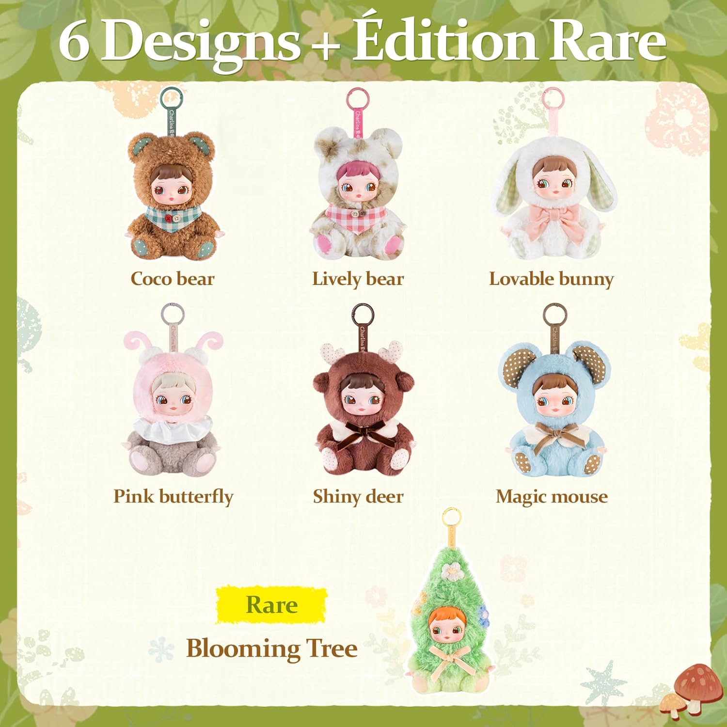 Thumbnail 2 de Rolife Charline Forest : Figurine peluche surprise, collection Charline