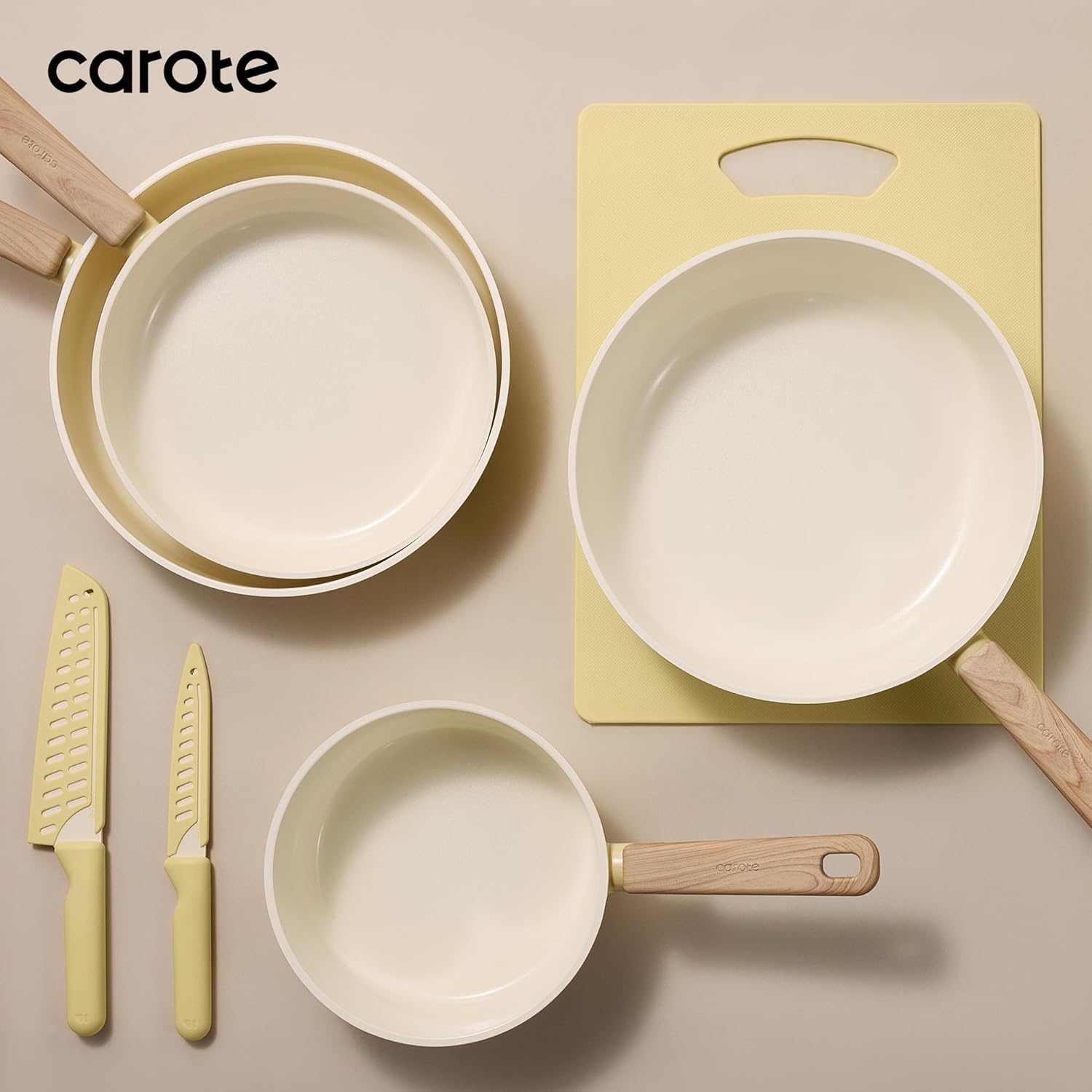 Thumbnail 6 de CAROTE 24-Piece Ceramic Nonstick Cookware Set with Knife Set