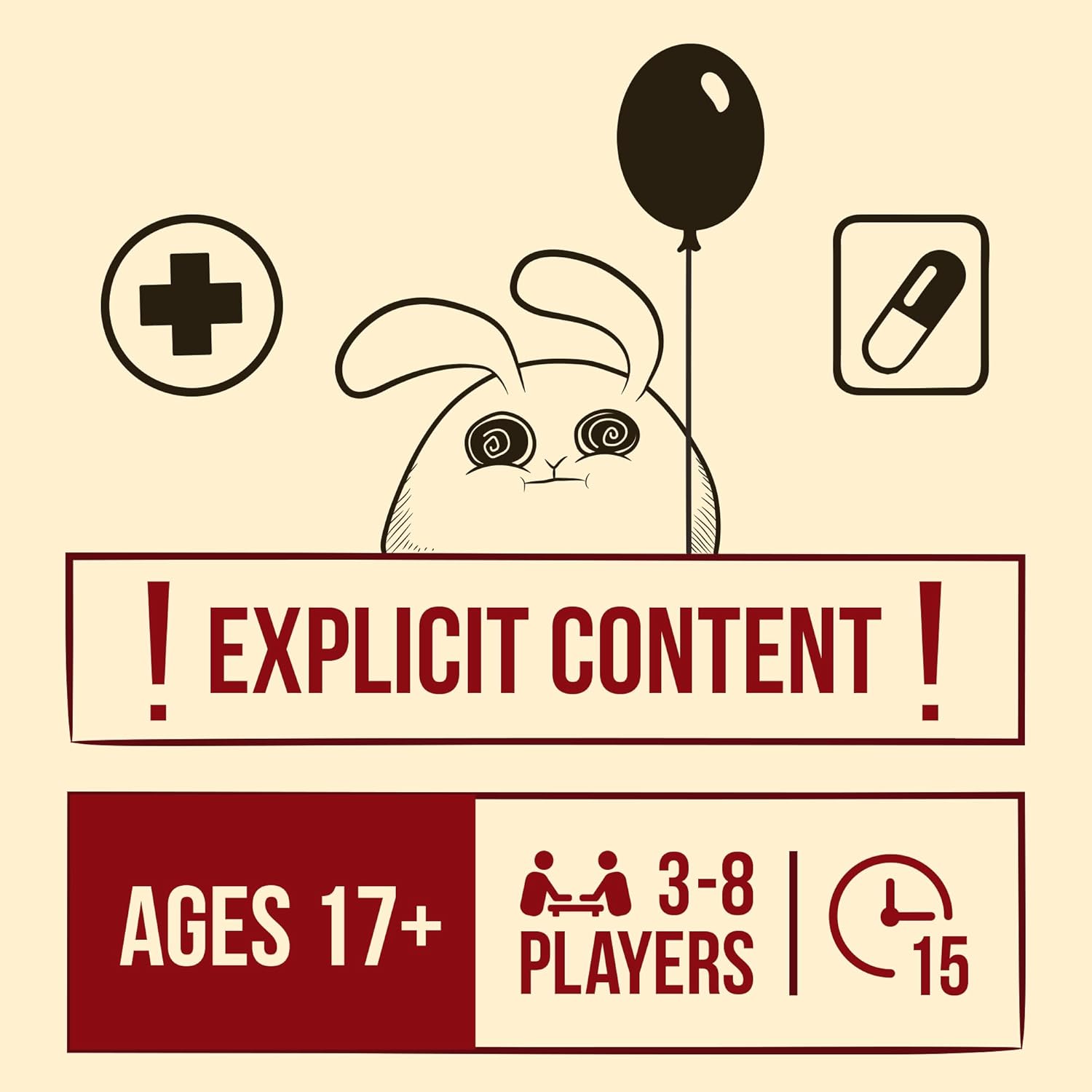 Thumbnail 6 de Exploding Kittens – Horrible Therapist: Extra Horrible Edition (3–8 Spieler, 17+) – Comic- und Therapiesatire